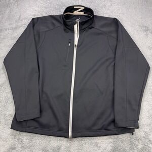 Zero Restriction Tour Series Jacket Men's 2XL Black Full Zip Windbreaker Golf